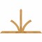 Ekena Millwork Richland Rough Sawn Timber Gable Bracket, Western Red Cedar, 84"W x 49"H x 4"D x 4"F, 14/12 Pitch GBW084X49X0404RIC00RWR - alternate 1